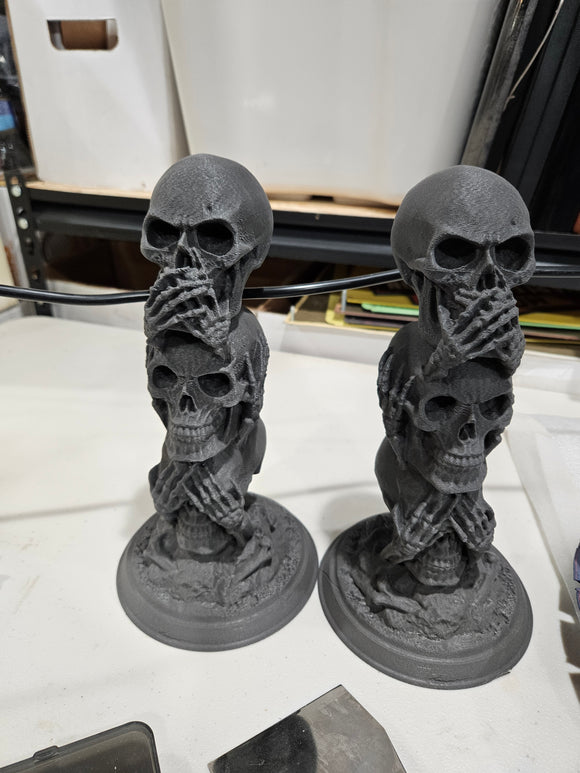 3 Wise Skull Piller