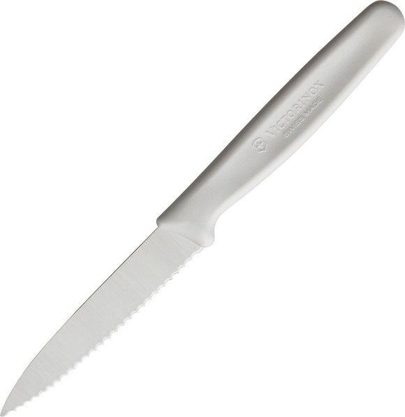 Paring Knife White Serrated