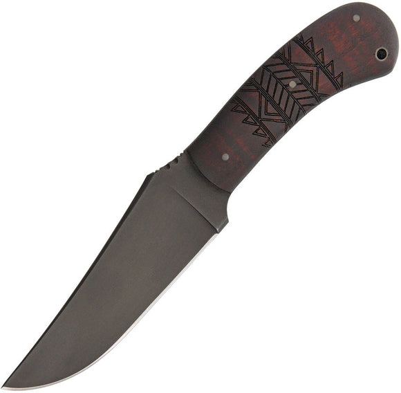 Belt Knife Maple Tribal