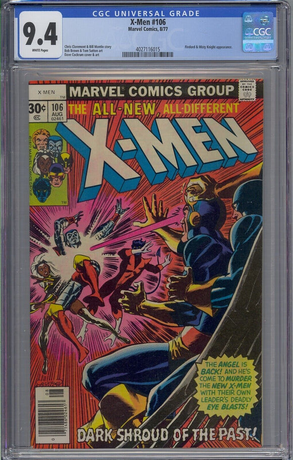 X-Men #106 CGC 9.4
